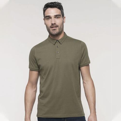 Jersey knit polo shirt Thumbnail